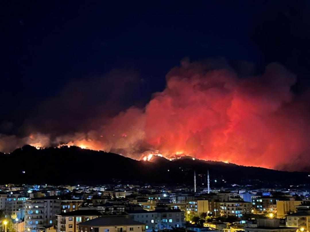 Hatay'daki orman yangını büyüyor: 9 plato tahliye edildi! 