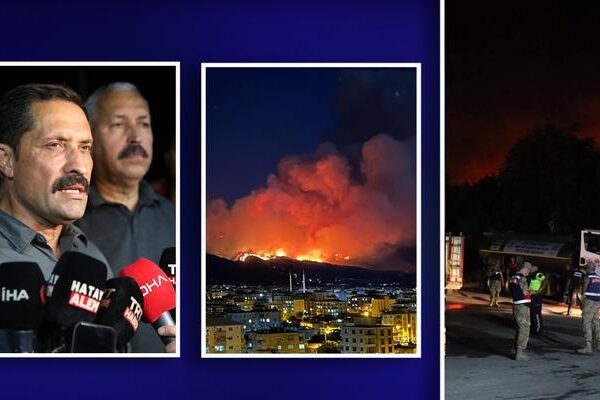 Hatay’daki orman yangını büyüyor: 9 yayla tahliye edildi! “Hasarı söylemek henüz mümkün değil!”