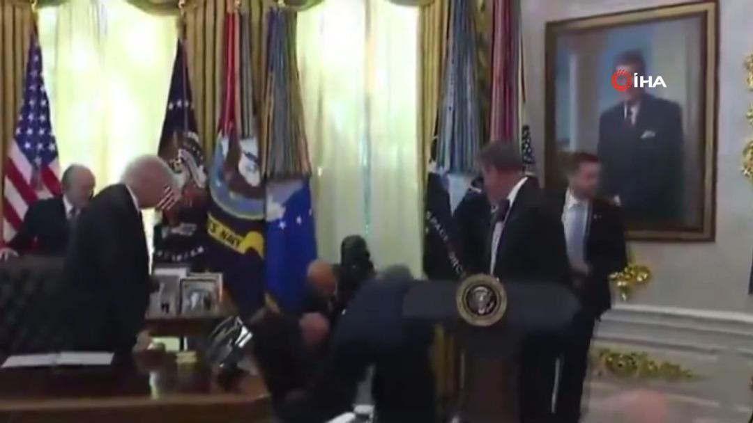 Kim olduğu bir sır! Doktor Mehmet Öz anında müdahale etti: Donald Trump'ın odasındaki panik kameraya yansıdı