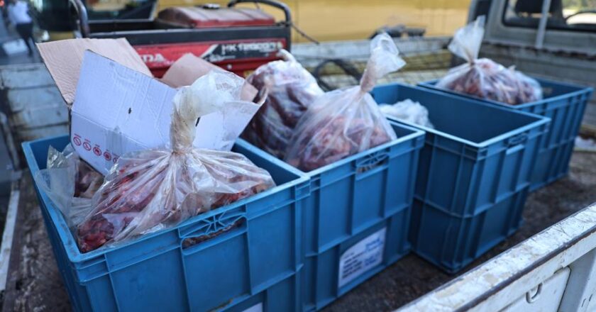 Otobüsün bagajında kaçak et bulundu!